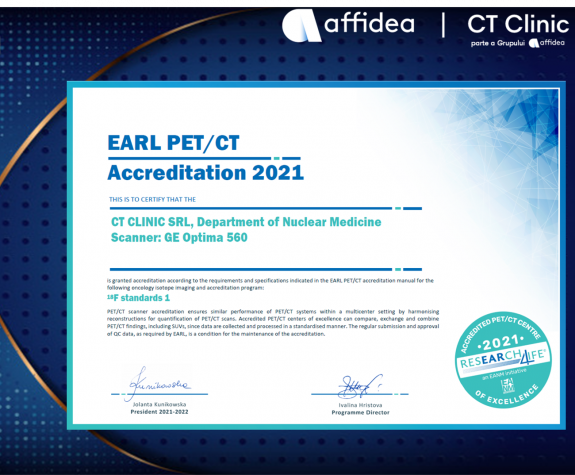 CT clinic Cluj acreditat EARL